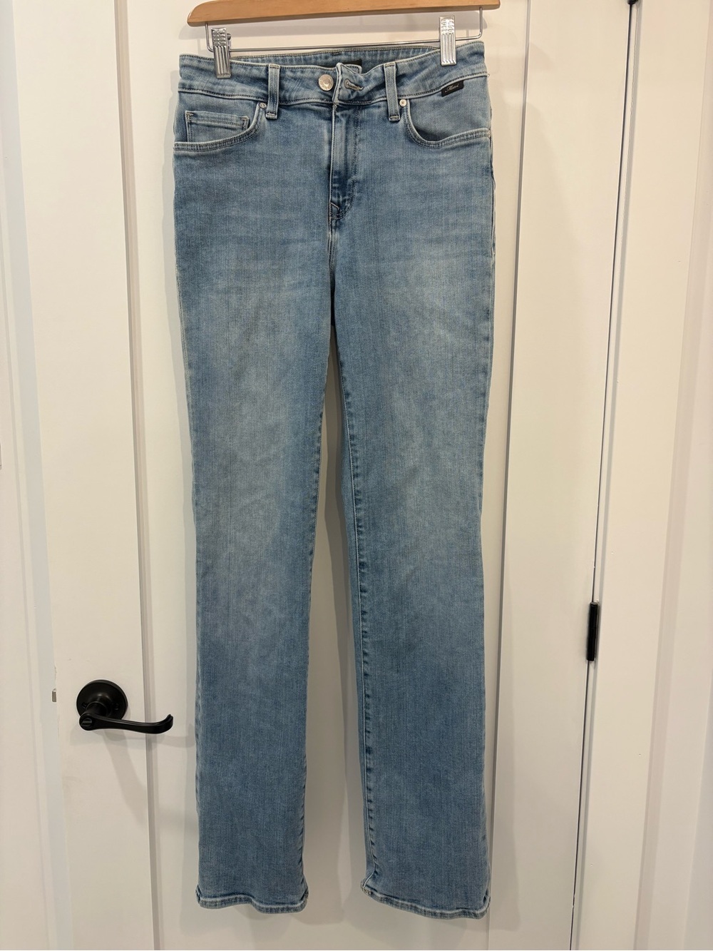 Mavi Kendra High Rise Straight Leg Jeans Light Wash Size 25/32